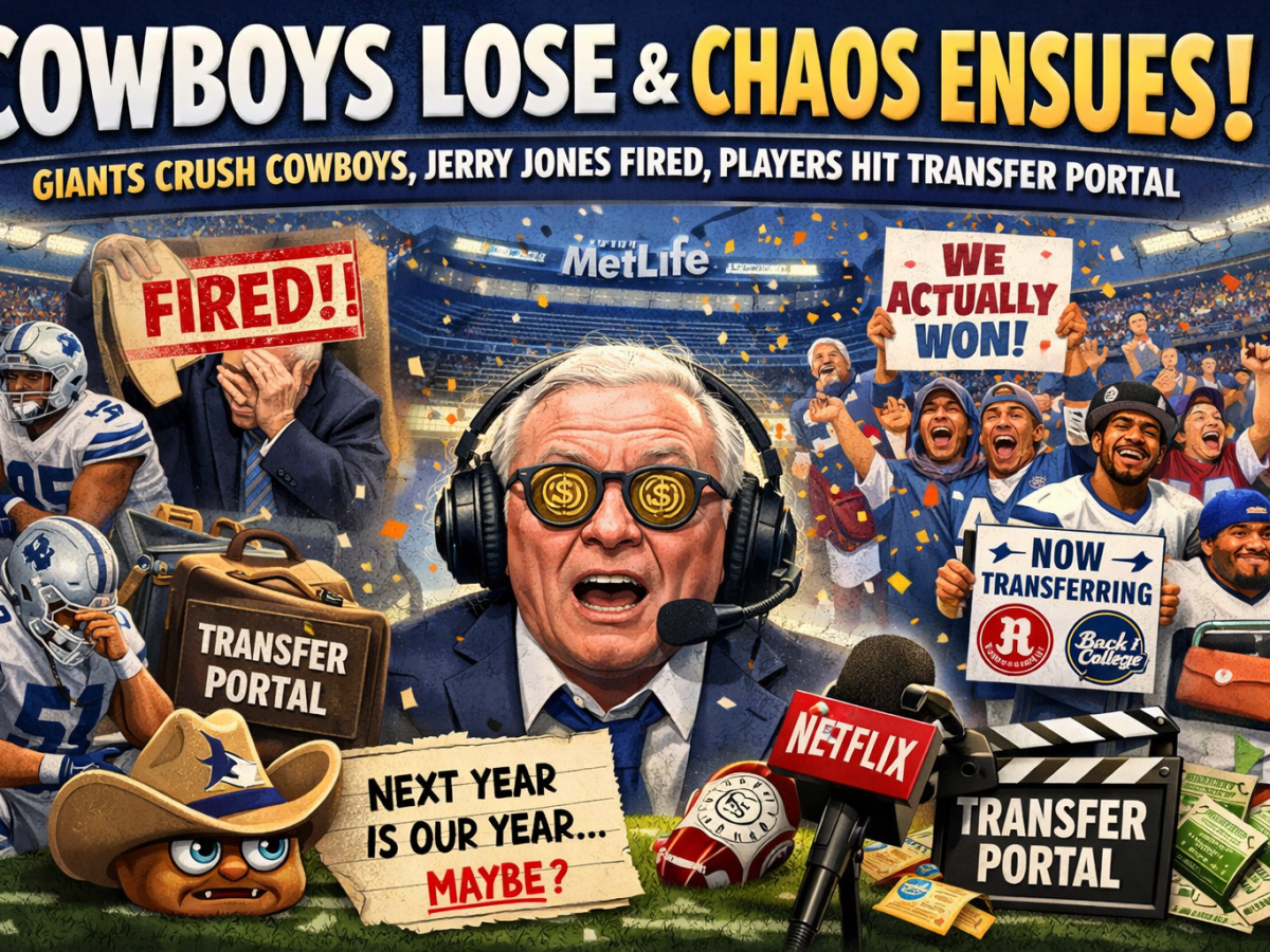 Cowboys Finale Ends in Historic Drubbing, Jerry Jones Fired as Owner, Players Enter Transfer Portal Confusion