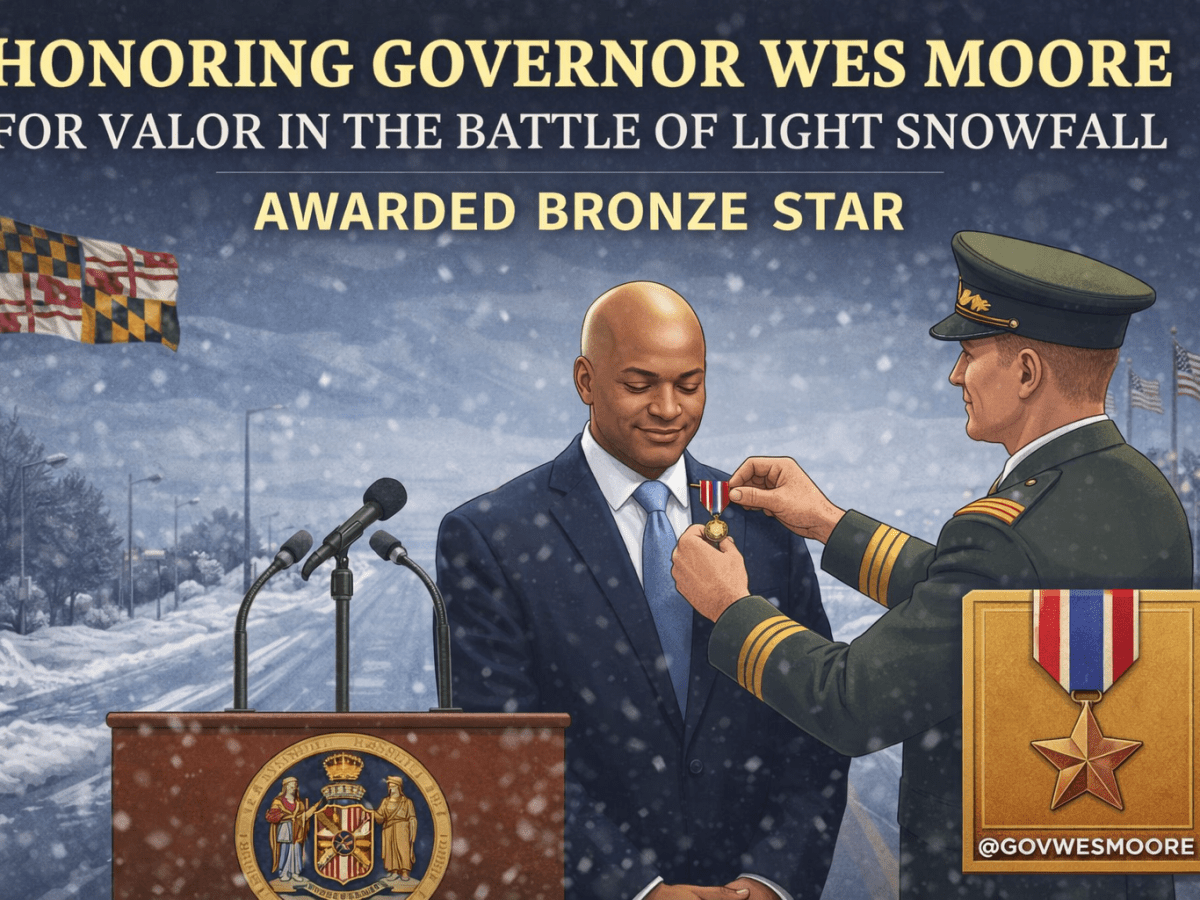 Governor Awarded Bronze Star for Valor in the Battle of Light Snowfall