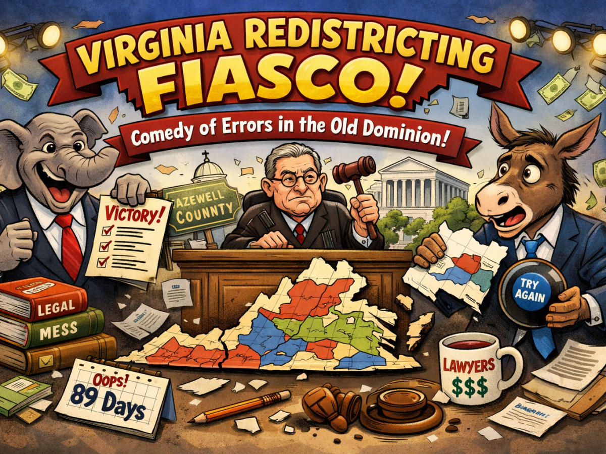 Virginia’s Redistricting Saga: The Most Unproductive Courtroom Comedy Since Hamilton Ran Out of Tickets