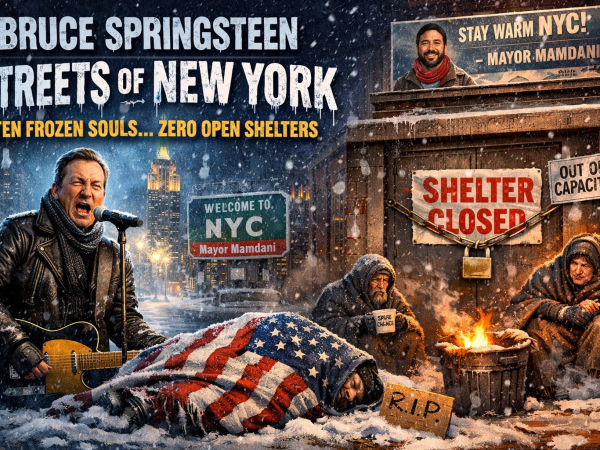Bruce Springsteen Announces New Protest Anthem: “Streets of New York”Because apparently the cold only hits when the cameras are rolling