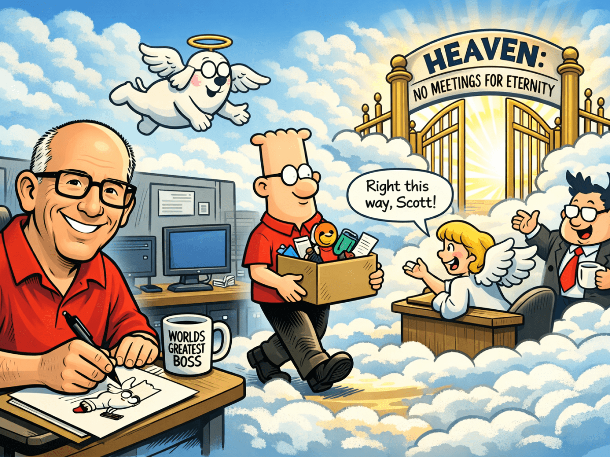 Dilbert Finally Escapes the Cubicle: A Tribute to Scott Adams