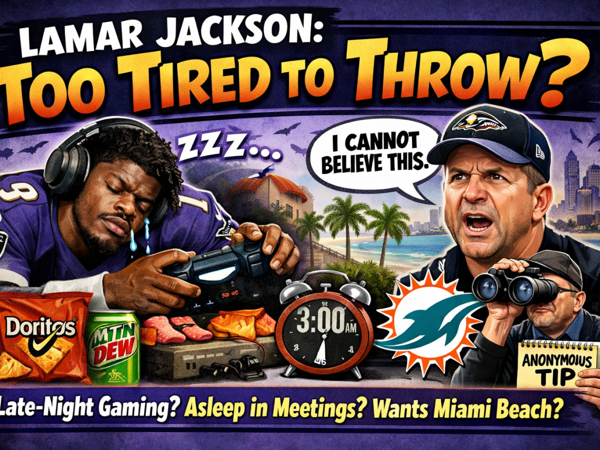 BREAKING: Lamar Jackson Accused of Extreme Gamer Fatigue, Possibly From Playing Madden on Rookie Mode